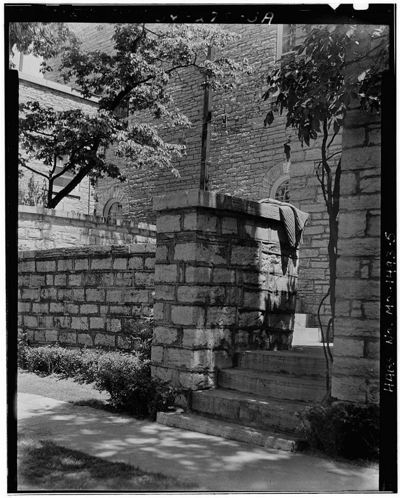 Stone wall and steps